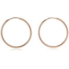 Brinco Rommanel Banhado A Ouro 18k Pequena Argola Fina Lisa 522012