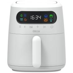 Fritadeira Elétrica Air Fryer 3L com Tecnologia TurboCrisp, Controle de Temperatura e Desligamento Automático, 110V 1300W, CRUX, Branca