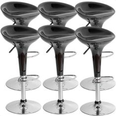 Banquetas Giratória Alta Tulipa Lotus Assento Abs Kit 06 Un prime.offi