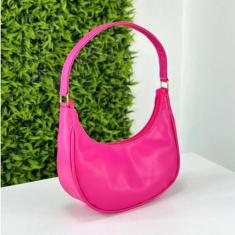 Bolsa Feminina Baguete Blogueira Meia Lua Tendência de Ombro Lateral L