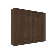 Guarda Roupa Casal Cairo 4 Portas Correr e Articulada Tcil, Cacau/Off 