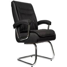 Cadeira Interlocutor para Escritório com Mola Ensacada Preto