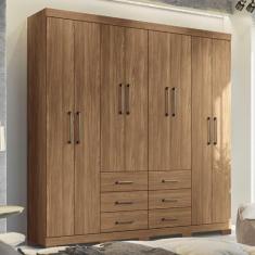 Guarda Roupa Casal 8 Portas Liverpool Santos Andirá Jatobá