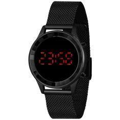 Relógio Lince Digital Led Feminino LDN4647L PXPX Preto
