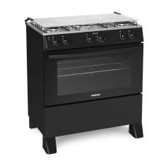 Fogão Itatiaia 5 Bocas Automático Star New Preto Bivolt