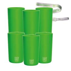 Kit 6 Copos Eco Verde Com Cordão Green Cups 500 Ml