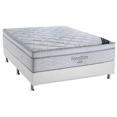 Cama Box Casal: Colchão Molas Ensacadas Ortobom SuperPocket Freedom Vi