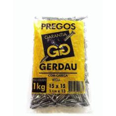 Prego Polido 15X15 Com Cabeça 1Kg Gerdau