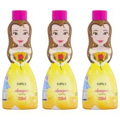 Impala Princesa Bela Shampoo Infantil 250ml (Kit C/03)