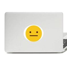 Adesivo de notebook com emblema de vinil colorido amarelo Fofo Online Chat Happy