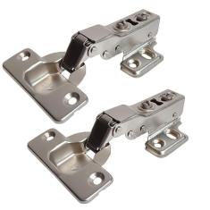 Kit 2 Dobradiças Curvas Para Moveis Pistão Amortecedor 35Mm