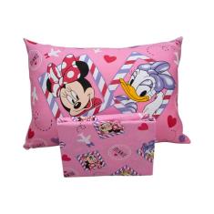 Jogo de Lençol 2 Peças Portallar Disney Minnie E Margarida Solteiro