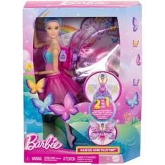 Boneca Barbie Bailarina e Borboleta com - Transformação 2 em 1 com Ace