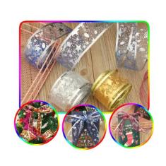 Kit 3 Fita de Natal Decoração Enfeites Detalhada 4cmx3m Cada - Cromus,