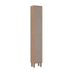 Paneleiro Luciane Yara 2 Portas Simples - Luciane Cozinhas, Vanilla/Gr