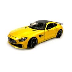 Miniatura Mercedes-Benz AMG GT-R Amarelo Welly 1/24