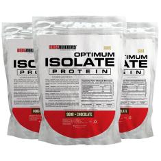 Kit 3x Optimum Isolate Whey Protein  900g   - Bodybuilders-Unissex