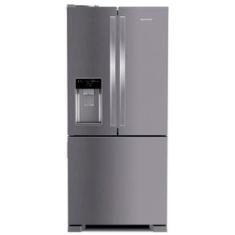 Refrigerador Brastemp Frost Free French Door Água e Gelo na Porta 515 Litros Inox BRH85AK