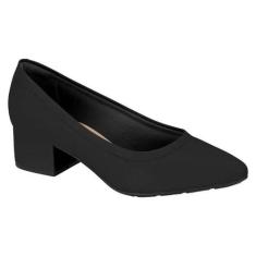 Sapato Modare Salto Bloco - Feminino - Preto - 35, Preto 01, 35, Femin
