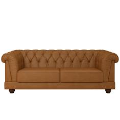 Sofá 2 Lugares Sala De Estar 190cm Otto M22 Sintético Marrom - Mpozenato