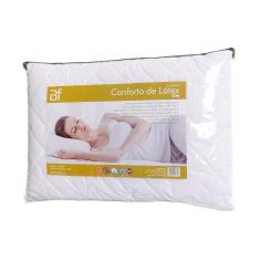 Travesseiro Conforto Látex Slim com Capa Percal 180 Fios com Zíper