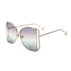 Tendycoco Óculos de sol femininos com lentes coloridas, vintage, retrô, óculos de proteção UV