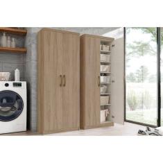 Armário Multiuso Lavanderia Margarida C/ 2 Portas Rústico - Henn