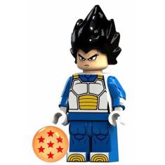 Boneco Blocos De Montar Vegeta Armor Dragon Ball