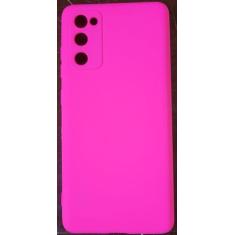 Capa Case Capinha S20 FE Samsung Silicone Aveludado - CC, Rosa Chiclet