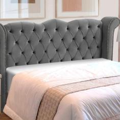 Cabeceira Cama Box Estofada Madeira Luxo Queen Size Lunna - D'Julia, C