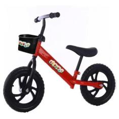 Bicicleta Balance Infantil 12 Sem Pedal Vermelho