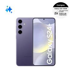 Smartphone Samsung Galaxy S24+ 5G Violeta, 512GB, 12GB de RAM e Câmera Tripla Traseira de até 50MP, Selfie de 12MP