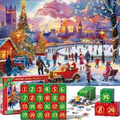 Calendário do Advento Partylamb 2024 com quebra-cabeças de 1000 peças