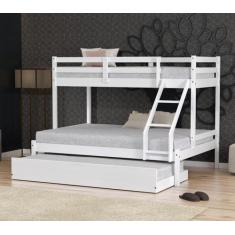 Treliche Casal/Solteiro Eco Madeira Maciça Branco Mobilistore