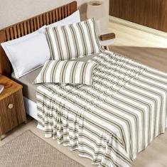 Jogo de Lençol Solteiro Malha 100% Algodão Estampado 3 Peças - Bia Enx