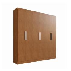Guarda-Roupa Casal 6 Portas Édez Magnolia, Carvalho - Herval