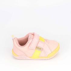 Tênis Bebê Feminino Casual Kidy Colors Calce Fácil Rosa