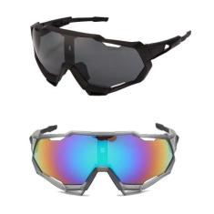 Kit 2 Óculos Ciclismo Feminino Masculino Esportivo Espelhado - PENDULA