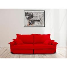 Sofá Paris 2.30m Retrátil e Reclinável Super Pillow   - Sofisticato, v