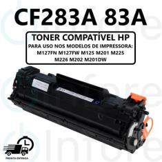 Toner Compatível Cf283a 283A 83A Para M125a M127fn M127fw M225 M201 M2