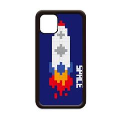 Capa Space Ship Rocket Fire Universe Pixel para iPhone 12 Pro Max para Apple Mini Mobile Case Shell