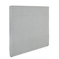 Cabeceira Casal Estofada Serena Édez, 138 cm, Linho Cinza