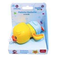 Brinquedo de Banho Patinho Nadador a Corda - Polibrinq