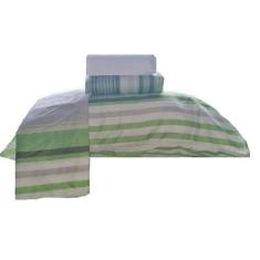 Jogo De Cama Casal 4 Peças Microfibra - Menegatti, Listras Verde