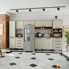 cozinha compacta evolution 8 pt 8 gv legno e crema