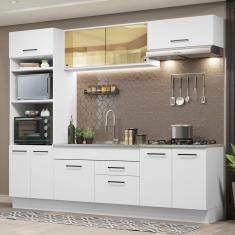 Cozinha Completa 270003 Com Armário E Balcão Branco Branco