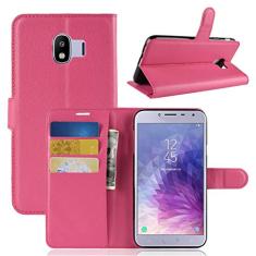 Capa para Samsung Galaxy J4 2018 capa flip carteira de couro para Samsung Galaxy J4 2018 capa de proteção de telefone A capa com design simplificado