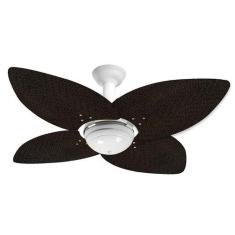 Ventilador de Teto Office Jet Aspen Venti-Delta Branco 4Pás Rattan Tab