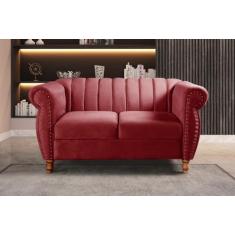 Namoradeira Realeza Sofá Chesterfield Decoração Sala Recepção Estilo R