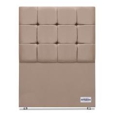 Cabeceira Amur Veluto Bege Solteiro (12x90x125) - Ortobom